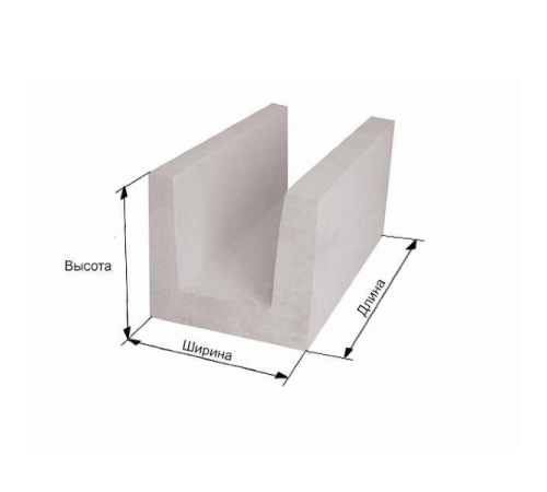 Лотковые блоки газосиликатные 625х250х400 D 600