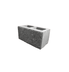 Блок ДЕМЛЕР М100 декоративный двухсторонний серый