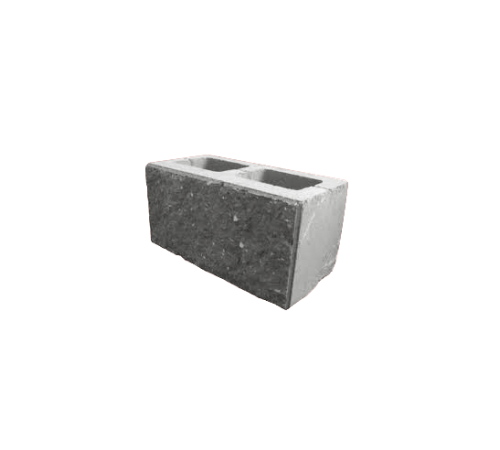 Блок ДЕМЛЕР М100 декоративный двухсторонний серый