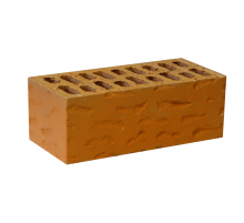 Кирпич керамический лицевой пустотелый утолщенный рифленый 250х120х88 М150