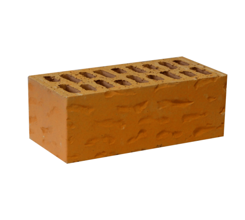 Кирпич керамический лицевой пустотелый утолщенный рифленый 250х120х88 М150