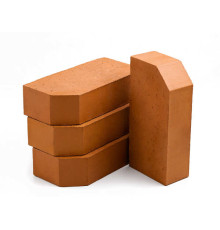 Кирпич керамический рядовой полнотелый профильный Угловой М200