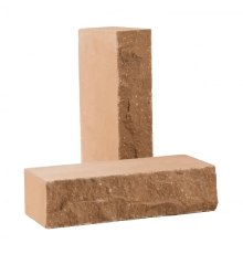 Кирпич облицовочный полнотелый колотый «Дикий камень» (КСЛА3)