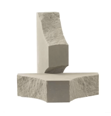 Кирпич Лицевой,Фасонный с двумя вогнутыми углами (КСЛТ-2ВУ1)