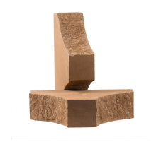 Кирпич Лицевой,Фасонный с двумя вогнутыми углами (КСЛТ-2ВУ3)