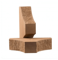 Кирпич Лицевой,Фасонный с двумя вогнутыми углами (КСЛТ-2ВУ3)