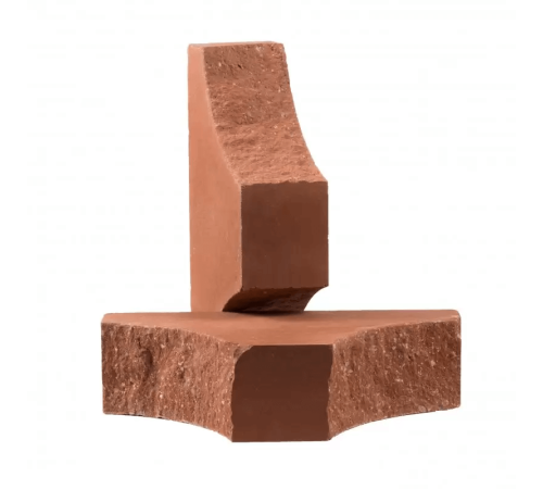 Кирпич Лицевой,Фасонный с двумя вогнутыми углами (КСЛТ-2ВУ4)