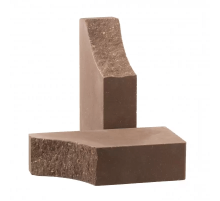 Кирпич Лицевой,Фасонный с одним вогнутым углом (КСЛТ-ВУ5)