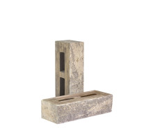 Кирпич облицовочный пустотелый колотый «Дикий камень» тычковый (КСПA16)