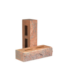 Кирпич облицовочный пустотелый колотый «Дикий камень» тычковый (КСПA46)