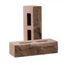 Кирпич облицовочный пустотелый колотый «Дикий камень» (КСПА5)