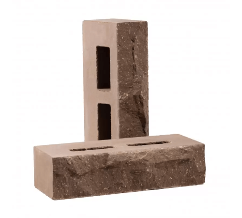 Кирпич облицовочный пустотелый колотый «Дикий камень» (КСПА5)