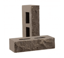 Кирпич облицовочный пустотелый колотый «Дикий камень» (КСПА6)