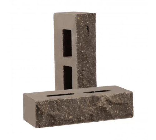 Кирпич облицовочный пустотелый колотый «Дикий камень» (КСПА6)