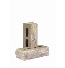 Кирпич облицовочный пустотелый колотый «Дикий камень» тычковый (КСПБ16)