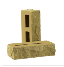 Кирпич облицовочный пустотелый колотый «Дикий камень» тычковый (КСПБ2)