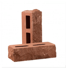 Кирпич облицовочный пустотелый колотый «Дикий камень» тычковый (КСПБ4)