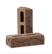 Кирпич облицовочный пустотелый колотый «Дикий камень» тычковый (КСПБ5)