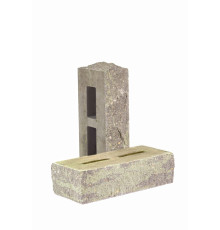 Кирпич облицовочный пустотелый колотый «Дикий камень» тычковый (КСПБ67)