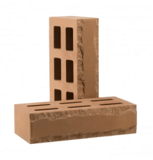 Кирпич облицовочный пустотелый фактурный «Зигзаг» (КСПД3-Ф)