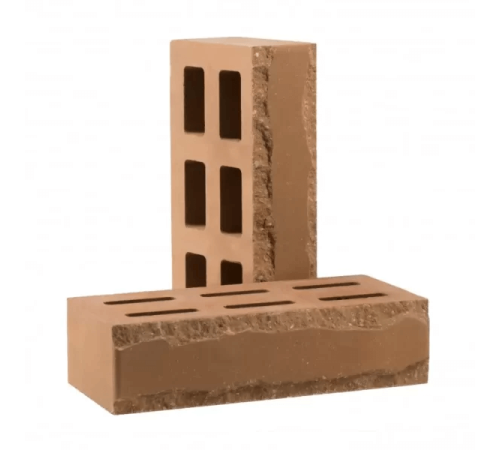 Кирпич облицовочный пустотелый фактурный «Зигзаг» (КСПД3-Ф)