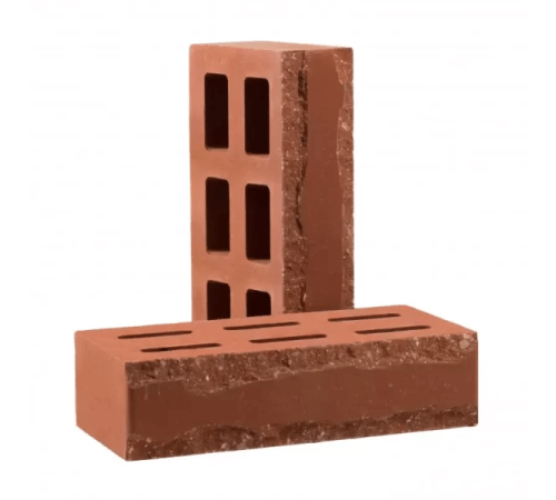 Кирпич облицовочный пустотелый фактурный «Зигзаг» (КСПД4-Ф)