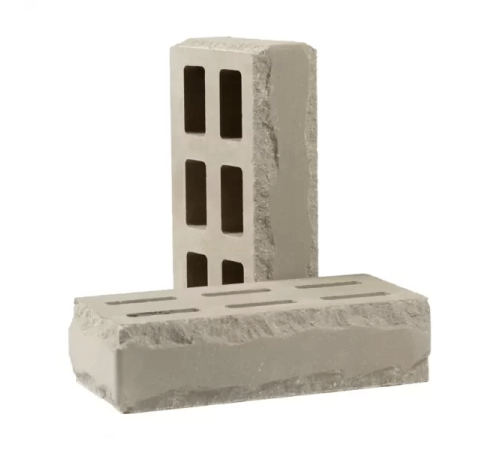 Кирпич облицовочный пустотелый фактурный «Зигзаг» тычковый (КСПЕ1-Ф)