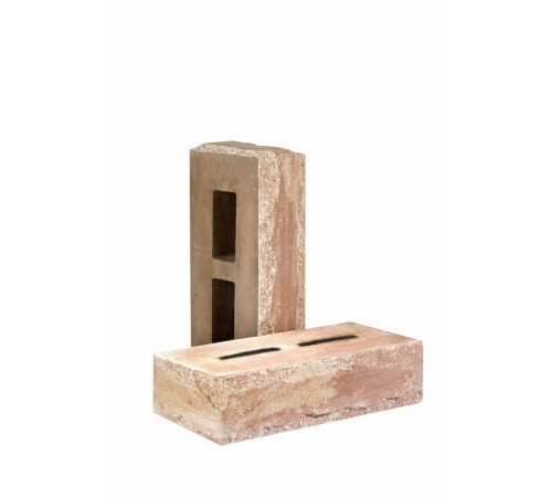 Блок-Кирпич облицовочный пустотелый фактурный «Зигзаг» тычковый (КСПЕ15-Ф)