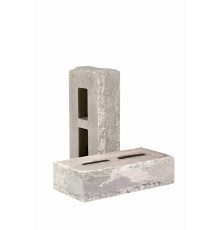 Блок-Кирпич облицовочный пустотелый фактурный «Зигзаг» тычковый (КСПE16-Ф)