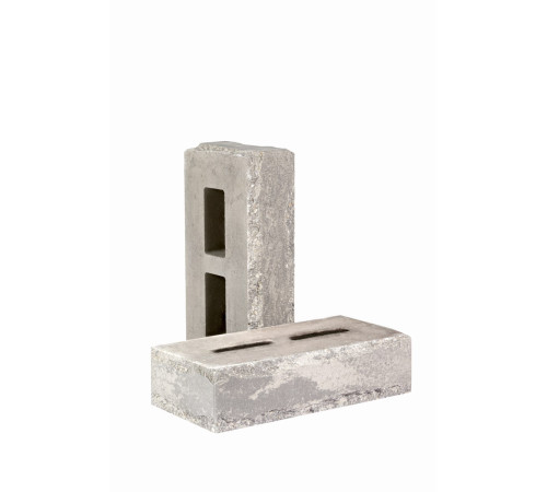 Блок-Кирпич облицовочный пустотелый фактурный «Зигзаг» тычковый (КСПE16-Ф)