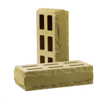 Кирпич облицовочный пустотелый фактурный «Зигзаг» тычковый (КСПЕ2-Ф)