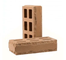 Кирпич облицовочный пустотелый фактурный «Зигзаг» тычковый (КСПЕ3-Ф)