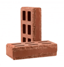 Кирпич облицовочный пустотелый фактурный «Зигзаг» тычковый (КСПЕ4-Ф)