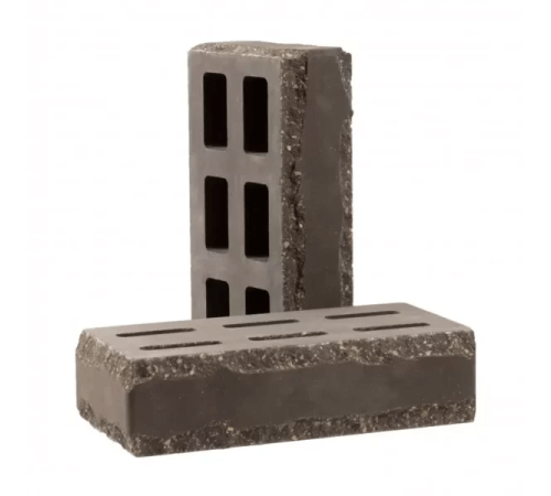 Кирпич облицовочный пустотелый фактурный «Зигзаг» тычковый (КСПЕ6-Ф)