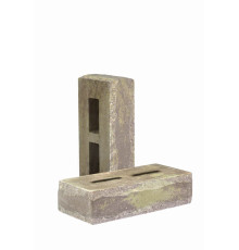 Блок-кирпич облицовочный пустотелый фактурный «Зигзаг» тычковый (КСПЕ67-Ф)