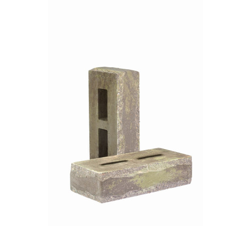 Блок-кирпич облицовочный пустотелый фактурный «Зигзаг» тычковый (КСПЕ67-Ф)