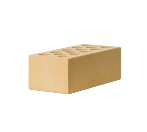 Кирпич силикатный утолщенный (полуторный) лицевой пустотелый (СУЛПу) желтый М125