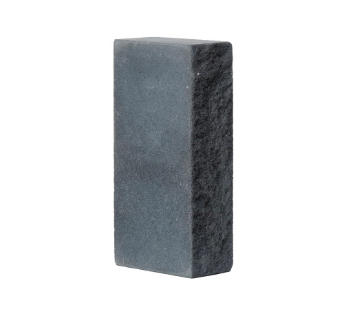 Кирпич силикатный одинарный лицевой полнотелый колотый гидрофобизированный (СОЛПоКГ) темно-серый