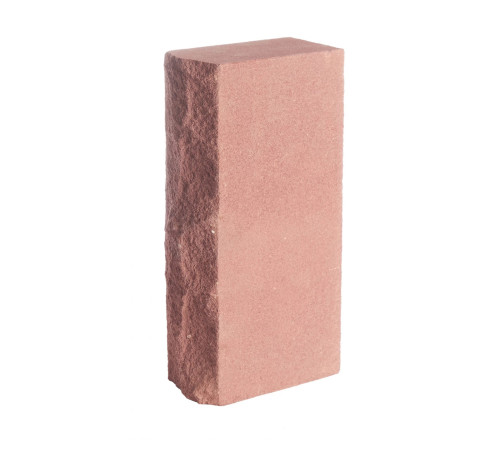 Кирпич силикатный одинарный лицевой полнотелый рустированный гидрофобизированный (СОЛПоРуГ) красный