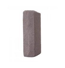 Кирпич силикатный одинарный лицевой полнотелый рустированный угловой гидрофобизированный (СОЛПоРуГ) коричневый