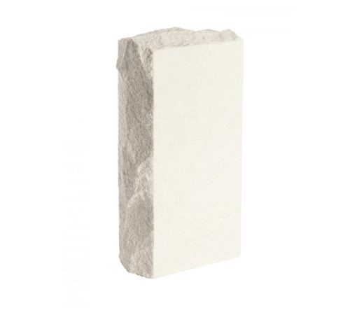 Кирпич силикатный одинарный лицевой полнотелый рустированный угловой гидрофобизированный (СОЛПоРуГ)