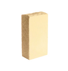 Кирпич силикатный одинарный лицевой полнотелый колотый угловой гидрофобизированный (СОЛПоКГ) желтый