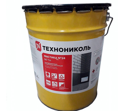 Мастика гидроизоляционная ТЕХНОНИКОЛЬ № 24 МГТН, 20 кг